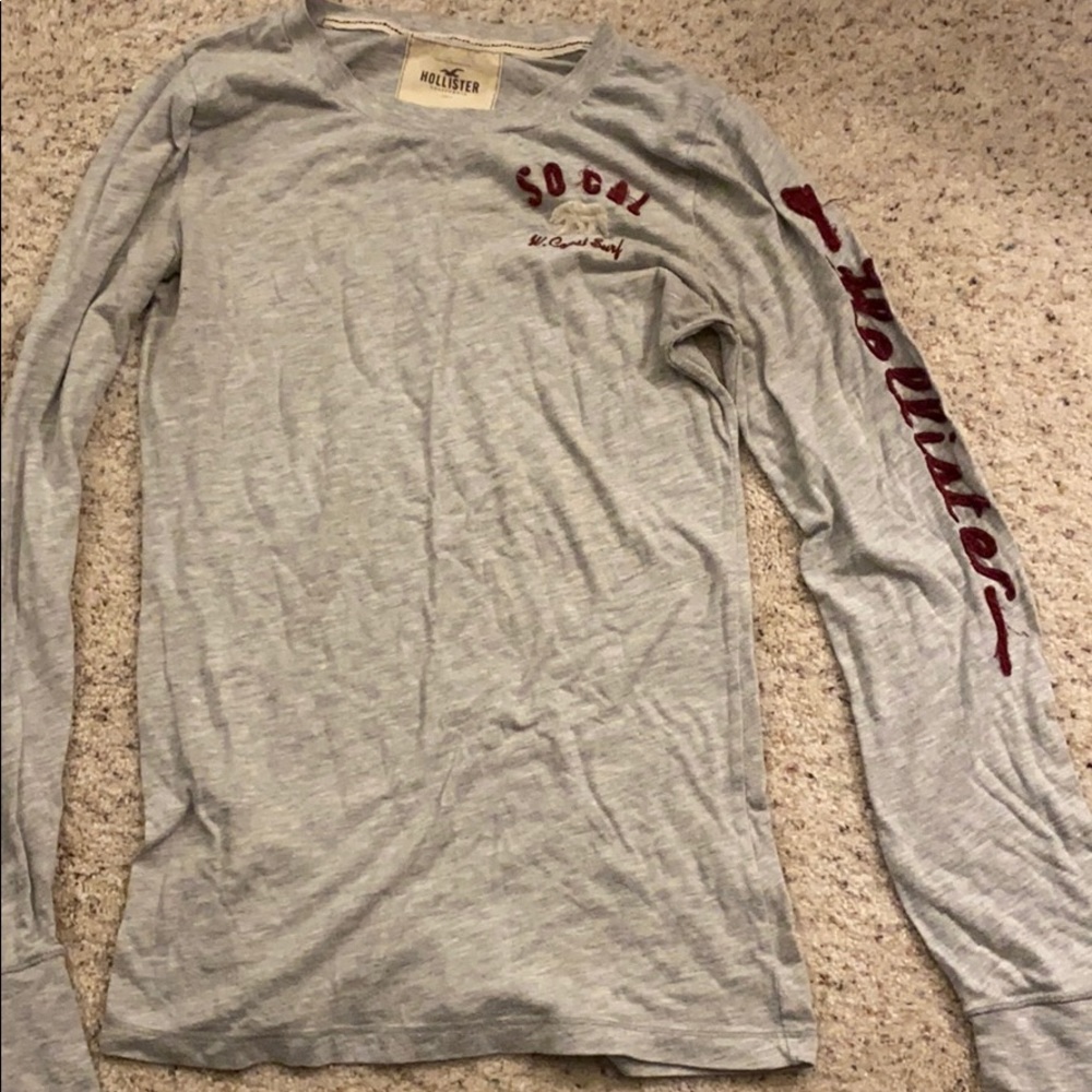 Grey Hollister Long Sleeve Shirt